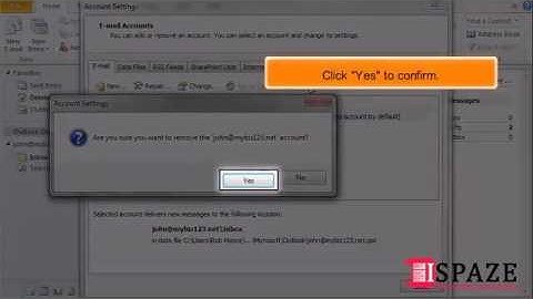 How to delete an email account in Outlook 2010