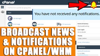 [LIVE] How to set custom messages to be displayed in all of your user's cPanel & WHM panel?