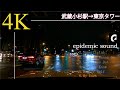 【聞き流し専門洋楽BGM】 武蔵小杉駅→東京タワー　作業BGM×ドライブ！ 勉強中でもドライブ気分に！