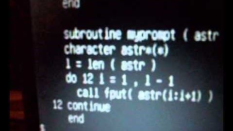 Fortran 77 Program with array