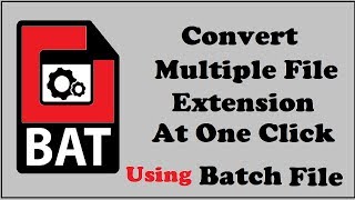 how to change multiple file extension at one click || change multiple file extensions || stwira ||