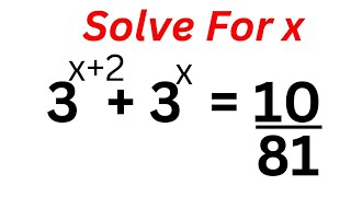 A Nice Exponential Equation
