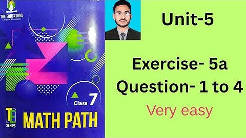 Class 7 math path exercise 5a | Unit 5 financial arithmetic | te series | educator school math