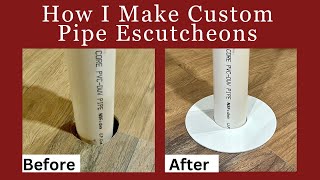 How I Make Custom Size Pipe Escutcheons or Flanges