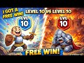 Free win in level 10 vs level 10 😂✌️