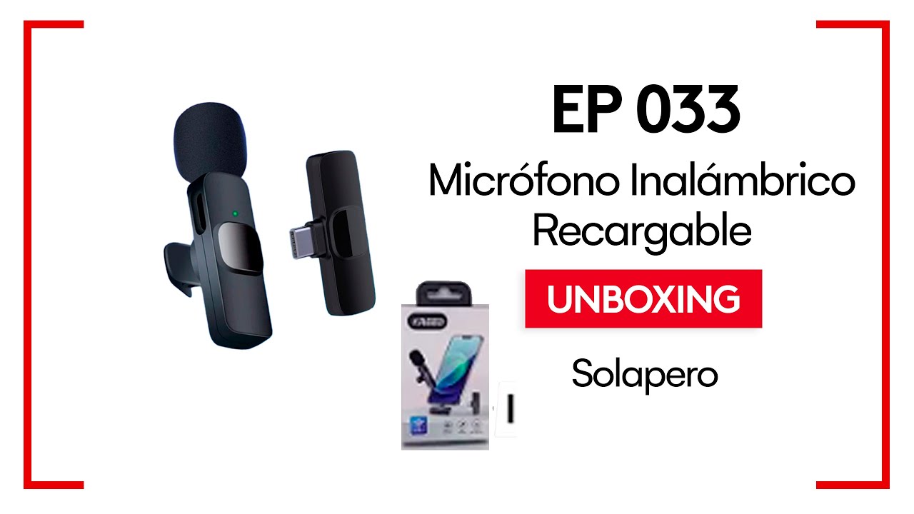 K11 – Micrófono Solapero Inalámbrico DUAL Tipo C - Anavatec