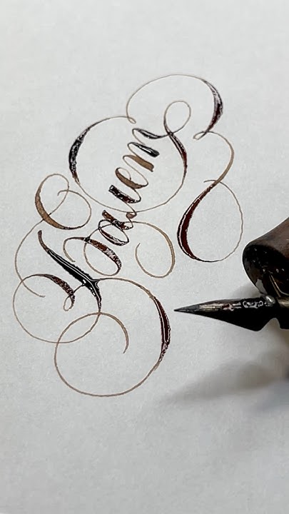 Каллиграфия острым пером. Стиль Copperplate #calligraphy #каллиграфия ...
