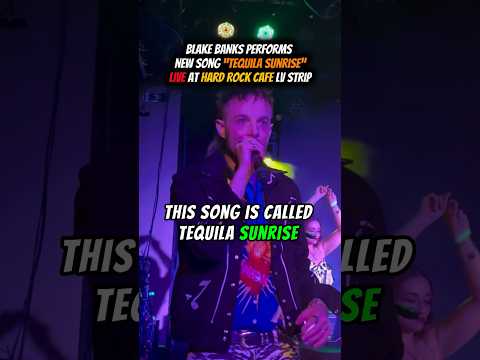 Blake Banks Performs NEW SONG Tequila Sunrise LIVE At Hard Rock Cafe Las Vegas Strip Newmusic