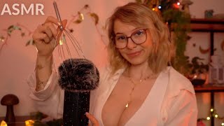 ASMR BRAIN MASSAGE 🧠 Scratching & different tools on fluffy mic cover