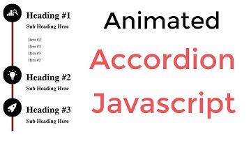 Create an Animated Accordion Javascript - Collapsible Content