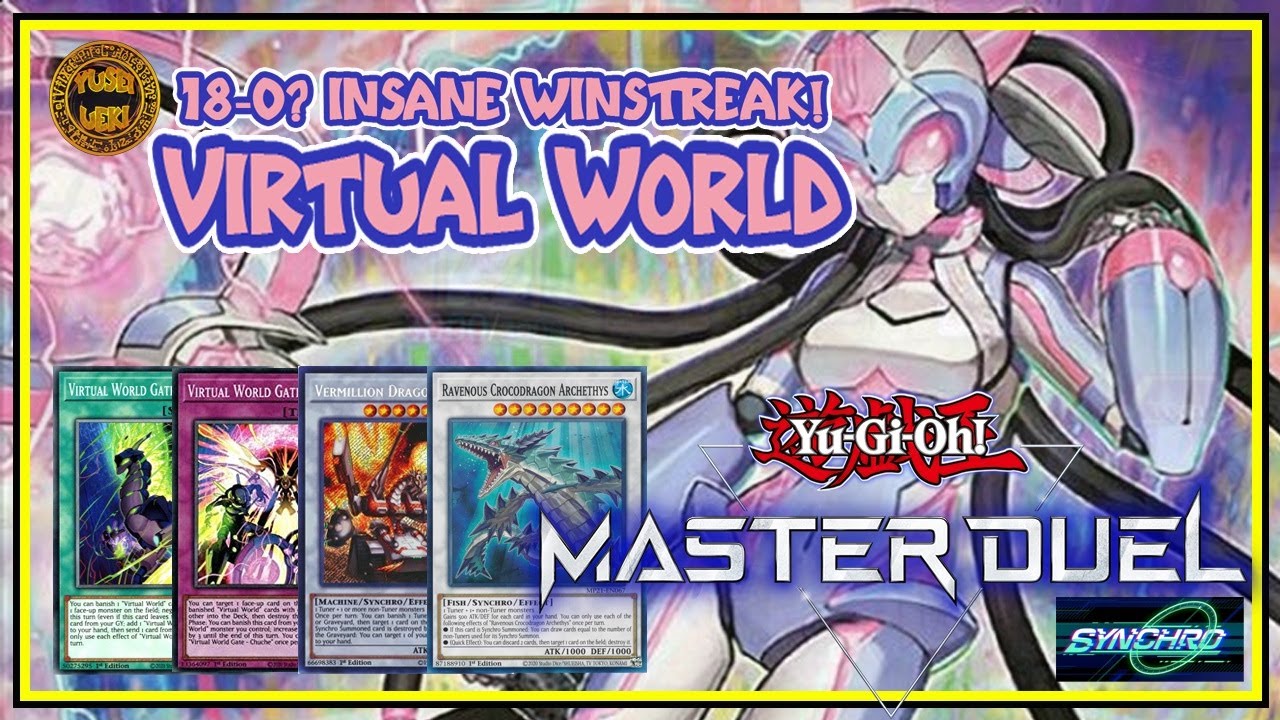 VIRTUAL WORLD IN DEPTH GAMEPLAY - BEST COMBO OTK VIRTUAL WORLD for Synchro Event! Yugioh MASTER DUEL