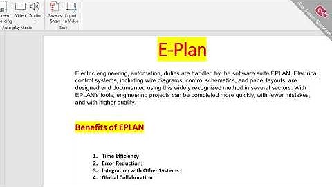 Step 1 Eplan Software