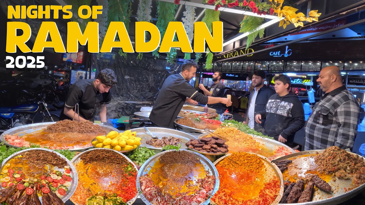 Ramadan 2025 in Slemani 🇮🇶 | Best Street Food & Bazaar Tour at Night! (Must Watch!)