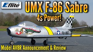 E-Flite UMX F-86 Sabre 30mm EDF BNF Basic  w/AS3X and SAFE Select - Model AV8R Announcement/Review