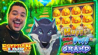 NO ME GUSTABA ESTA SLOT ¡PERO ME CALLÓ LA BOCA! 💸✨🐺 Huff & Even More Puff GRAND + Egyptian Link 🌟