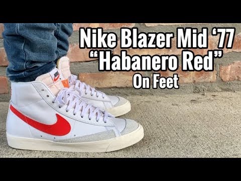 nike blazer 77 habanero red