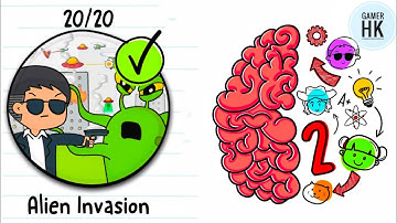 Brain Test 2 Alien Invasion Level 1-20 Walkthrough Solution