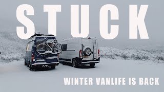 WINTER Van life is BACK and (We Get STUCK)!