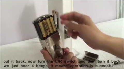ASTC PW3002 how to grogram the keypad door lock