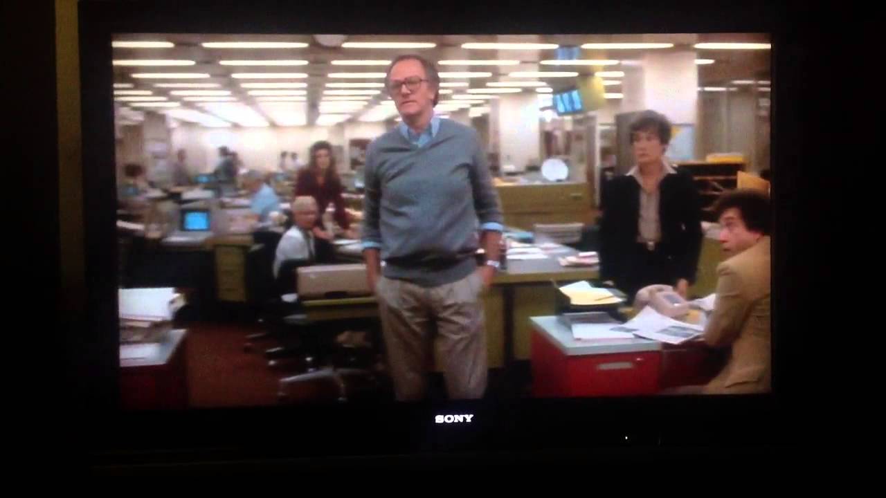 Miami Herald newsroom scene from Sydney Pollack's 1981 film