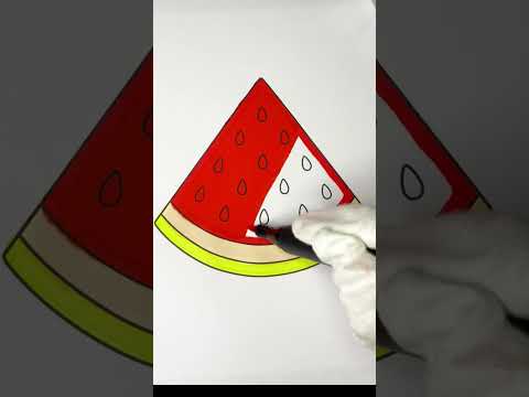 ASMR Watermelon Coloring 🍉✨