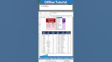 Excel Pro Trick_ Filter and Rearrange Non Adjacent Columns with FILTER Function in Excel #formula