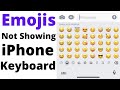 الرموز التعبيرية لا تظهر على لوحة مفاتيح IPhone الرموز التعبيرية لا تظهر في WhatsApp IPhone 