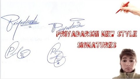 Priyadarshi name new style signature#easy amazing wonderful signature ideas