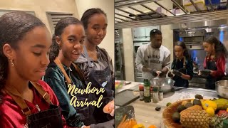 Diddy Shows Twin Daughters How To Properly Clean Chicken! 🐓