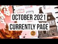 Plan With Me | October 2021 Currently Page | Big Happy Planner | Halloween Theme!