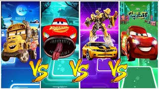 Tiles Hop - Bumblebee vs Mater Vs His Sister vs Super Mutants vs Lightning McQueen #tileshop