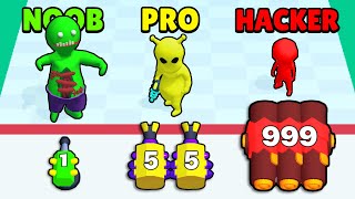 🤢 NOOB vs 😎 PRO vs 😈 HACKER - Shooting Towers - Merge Defense | Download App Store APK screenshot 1