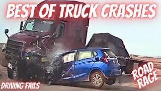 BEST OF TRUCKS #4 CRASHES, ROAD RAGE, BRAKE CHECK, DRIVING FAILS, INSTANT KARMA