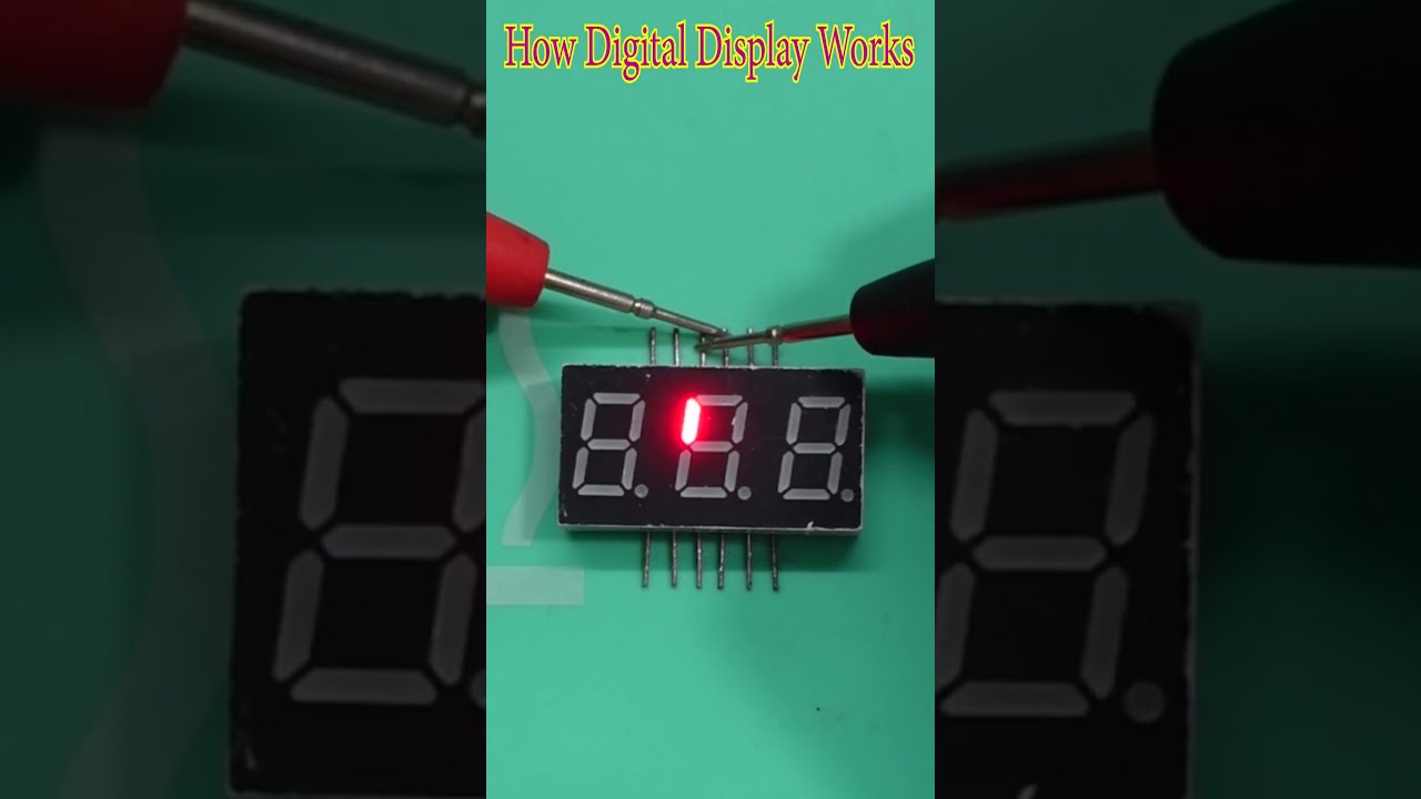 How Digital Numbers Display Screen Works