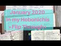 January 2020 in my Hobonichis  flip through