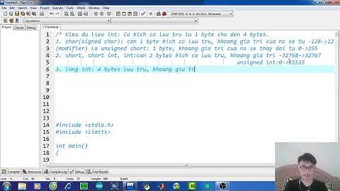 Bài 4: Kiểu dữ liệu số nguyên trong ngôn ngữ lập trình C?