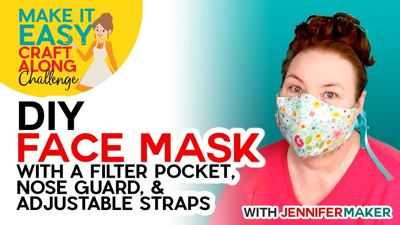 Download Diy Face Mask With Filter Pocket Make On A Cricut Or By Hand Youtube SVG, PNG, EPS, DXF File