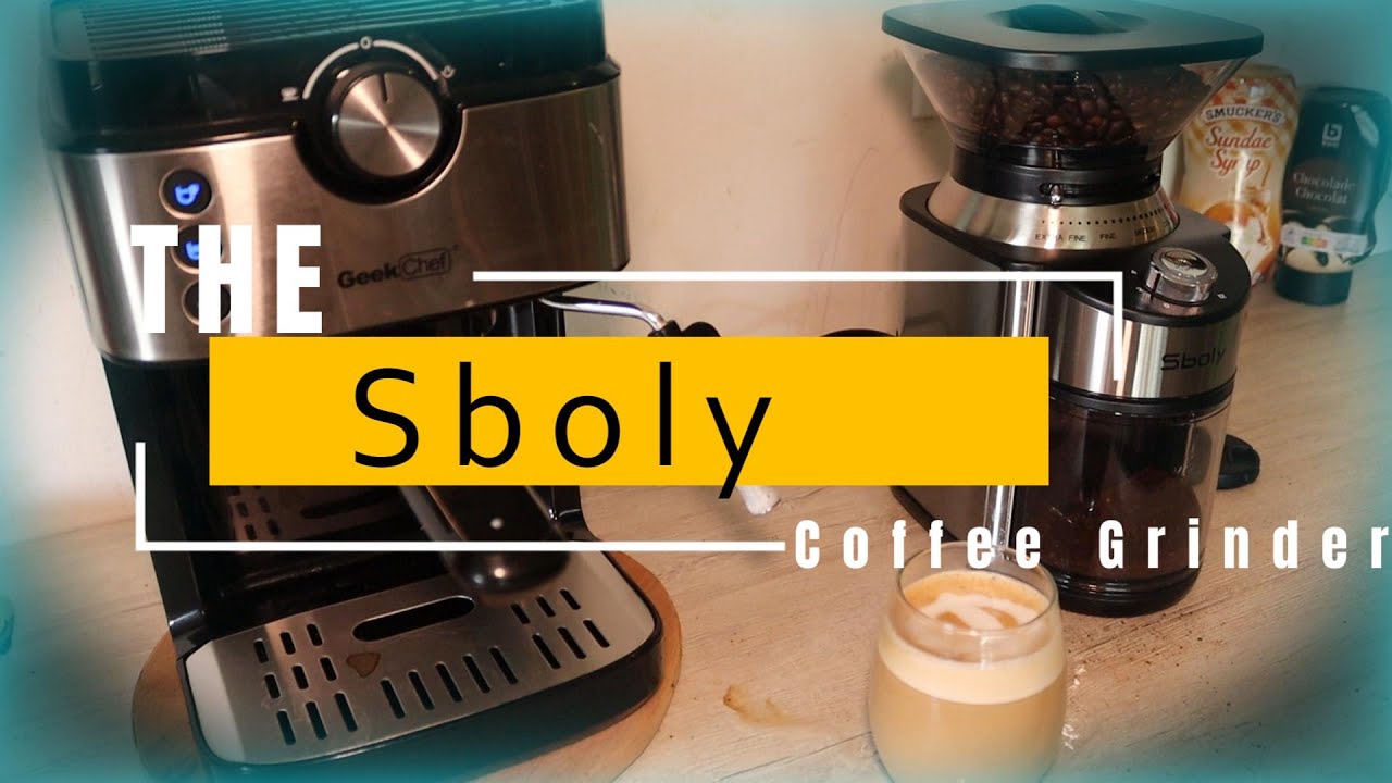 Sboly Electric press, Electric Burr Mill Automatic Coffee Grinder for Drip  French Press 2-12 Cup