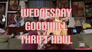 Wednesday Goodwill Thrift Haul #goodwillthrifthaul #thrifthaul #goodwill