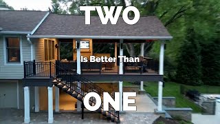 This Double-Decker Deck is the Perfect Backyard Entertaining Space | Showcase