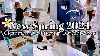 NEW Spring 2024 Full House Deep Cleaning Motivation + Decluttering | Whole House Clean With Me