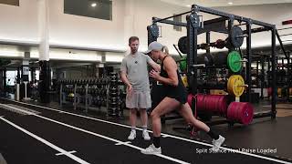 Split Stance Heel Heel Raise Loaded
