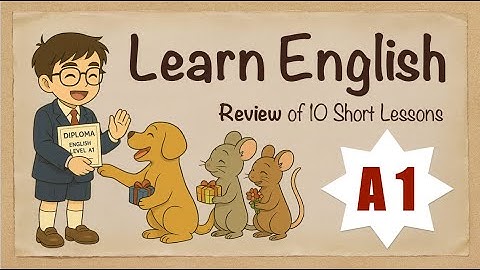 Learn English A1 - Review of 10 Short Lessons | Learning English for Beginners