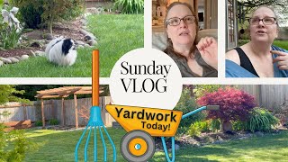 SUNDAY VLOG / TACKLING YARDWORK / THIS HELPED ME WITH MY YARDWORK GOALS DESPITE CHRONIC BACK PAIN