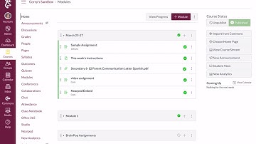 Canvas LMS: How to set Modules as the Home Page in your course