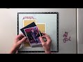 Back  to School scrapbook process video