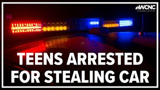 Teens arrested for stealing a car with a 4-year-old child in the backseat, CMPD says