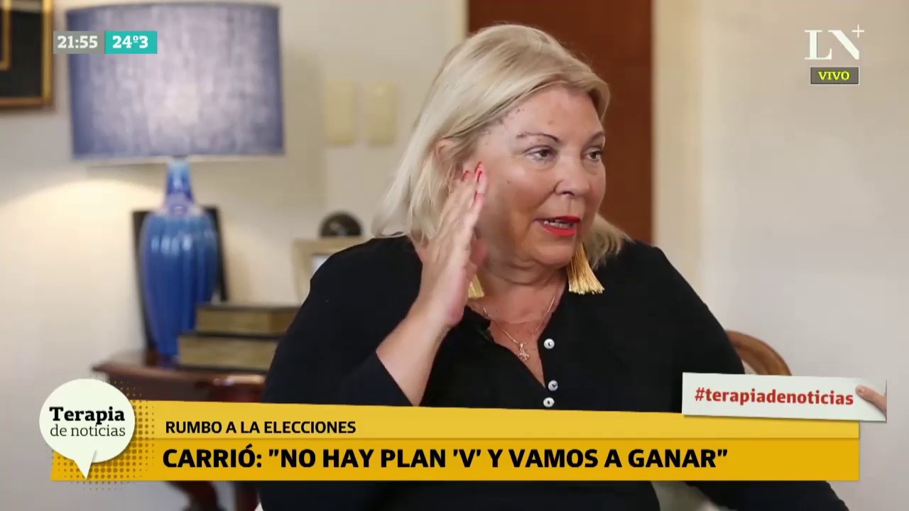 Lilita Carrió descartó una candidatura presidencial de Vidal: 