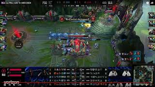 BLG vs PSG Game 4 Players Kill Nexus at 30:59