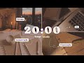 Timer Study 20 minutes - Focus, discipline and organization 
